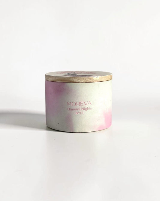 a candle that smells like cherry blossom